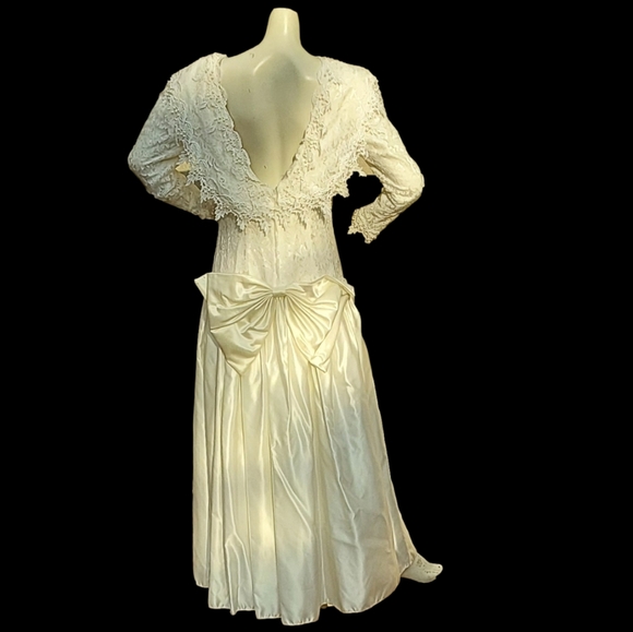 JESSICA McCLINTOCK VINTAGE NWOT WEDDING GOWN SIZE 13 - Picture 2 of 13